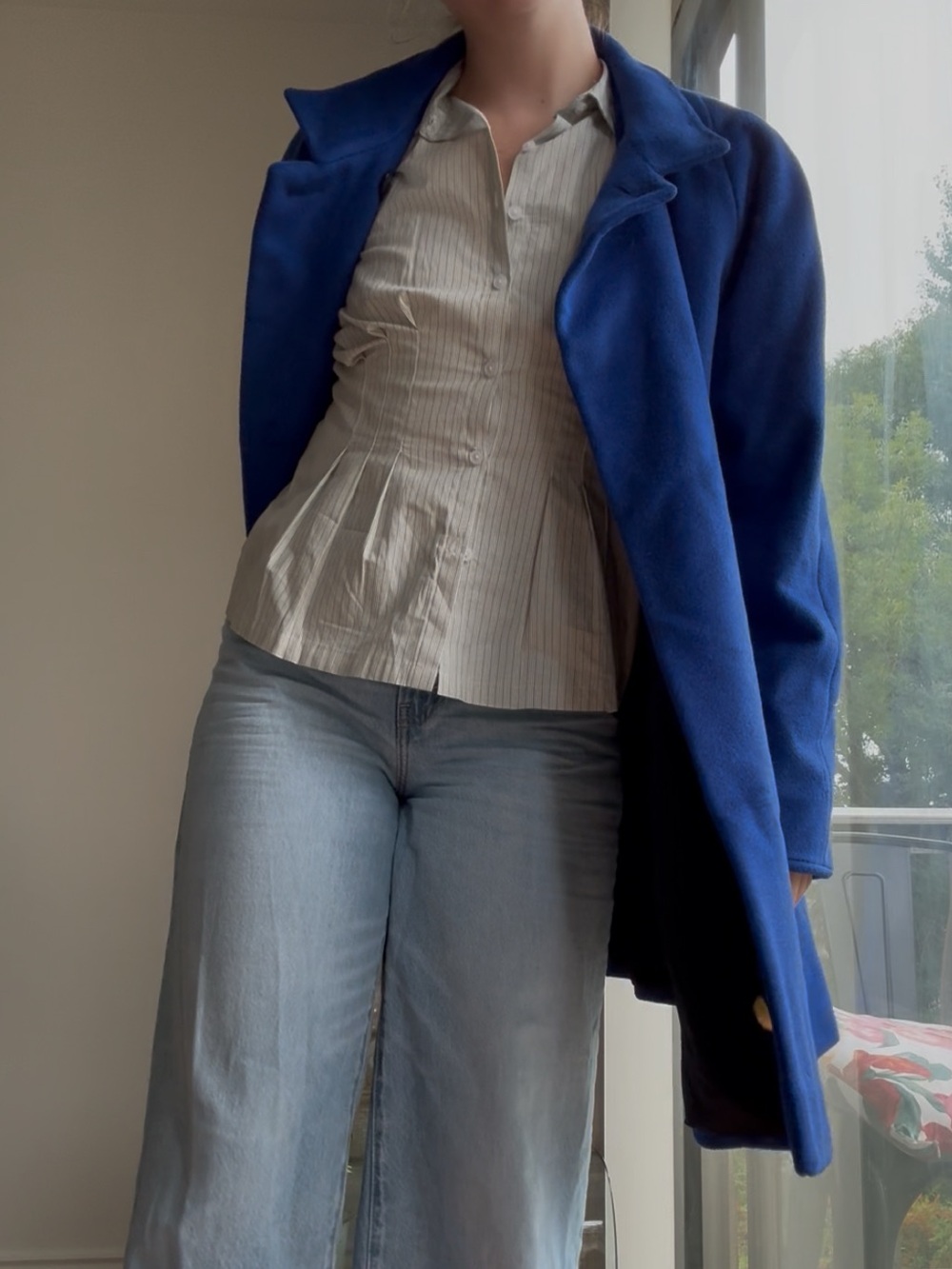 Vintage Royal Blue Wool/Cashmere/Angora Jacket